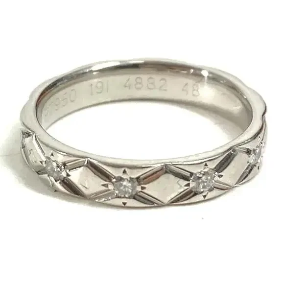 Chanel Matelasse Quilted Ring Platinum #209994C14B - Picture 4 of 7